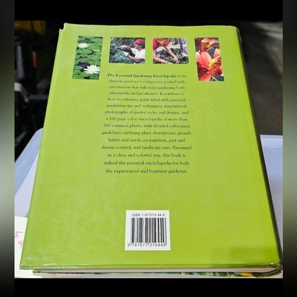Gardening Encyclopedia Book with Floral Cover - Picture 2 of 2